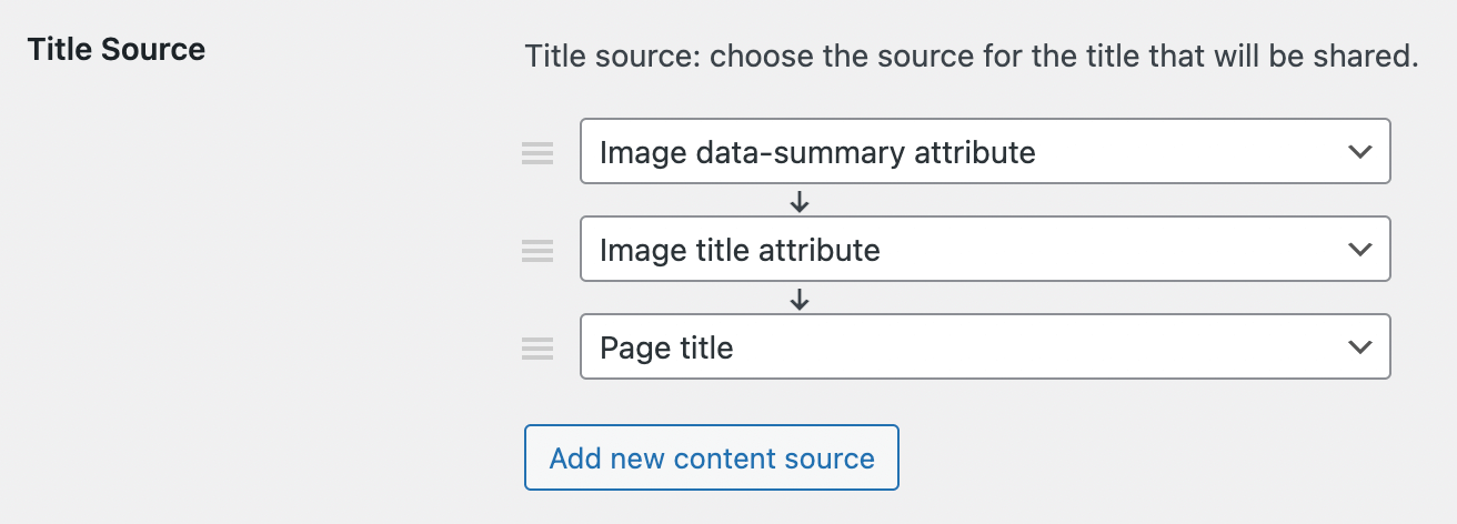New order for title sources