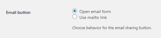 Email button option