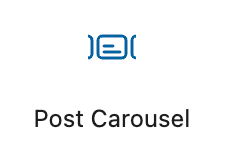 Post carousel block