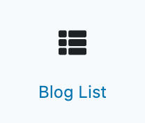 Blog List block