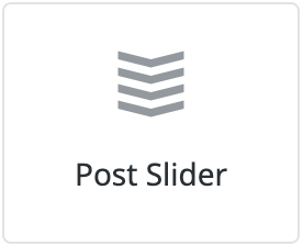 Post Slider element