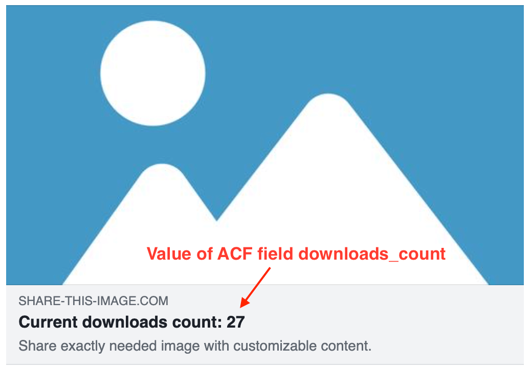 ACF field value as part of image title